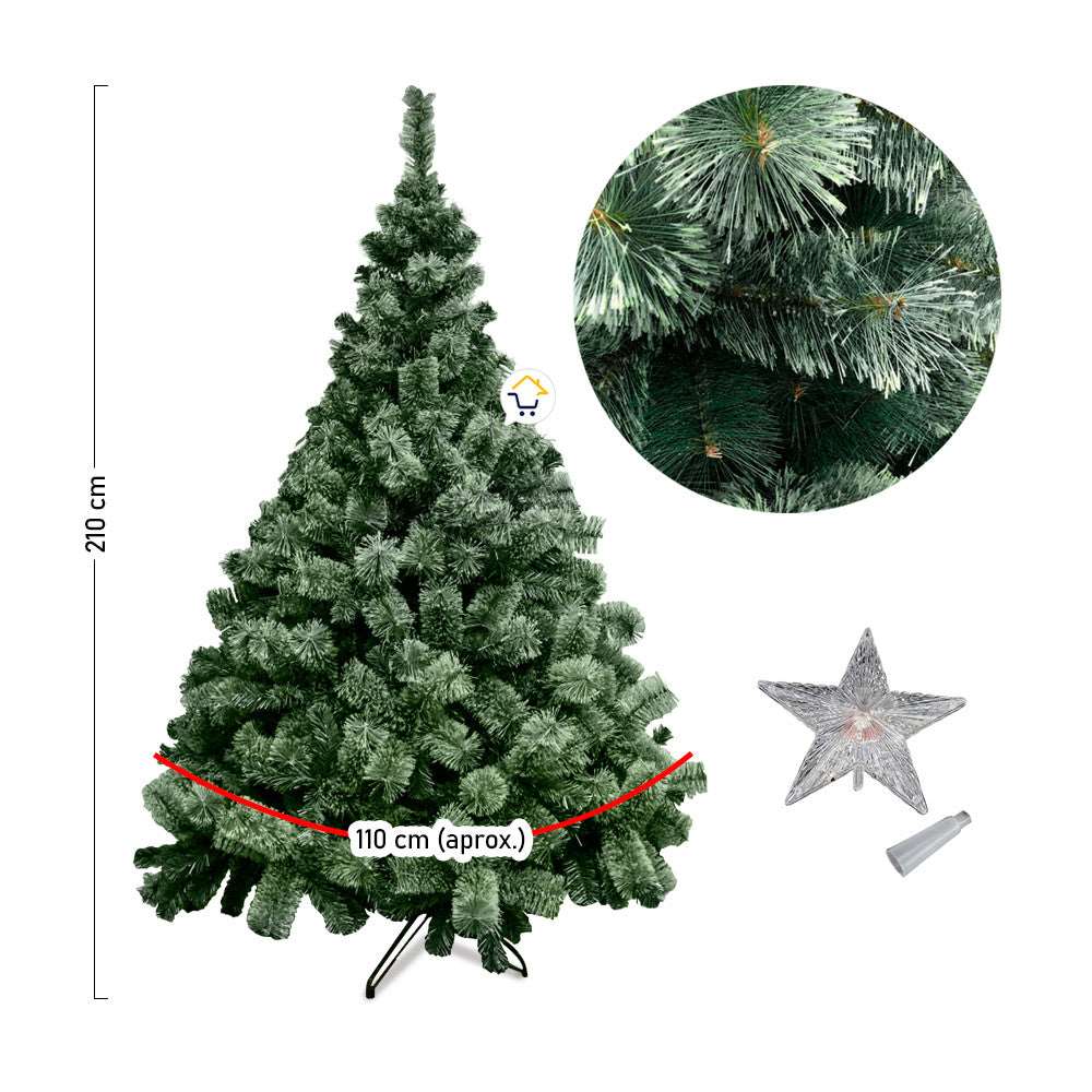 Árbol Navidad Clásico Tupido 210 cm