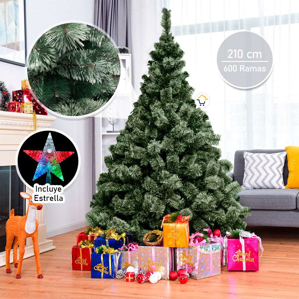 Árbol Navidad Clásico Tupido 210 cm