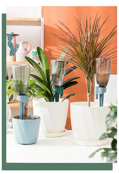 🟡 Nuevo Dispositivo automático de riego de flores para jardín, velocidad ajustable, riego por goteo, maceta, dispositivo de riego por goteo suculento