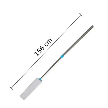 🟡 Escoba telescópica de mango largo para persianas domésticas, cepillos de microfibra para instalar, herramientas de limpieza del hogar fáciles de usar