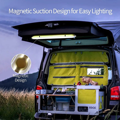 🟡 Luz LED inflable Solar, linterna magnética impermeable, iluminación portátil Flexible y ligera para acampar al aire libre o interiores