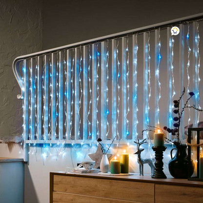Cortina Luz Led 9mtsx1mt 360 Luces Navidad