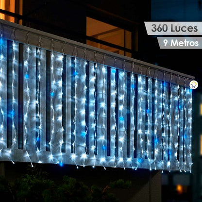 Cortina Luz Led 9mtsx1mt 360 Luces Navidad