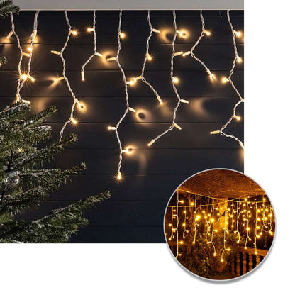 Cortina Led Intercalada 3Mts Navidad 100 led