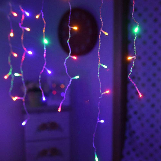 Cortina Led Intercalada 3Mts Navidad 100 led
