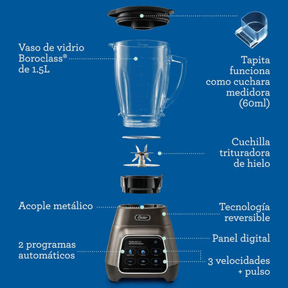 Licuadora Oster pantalla táctil + BLendg