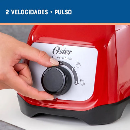 Licuadora Oster de plástico roja