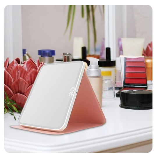 Espejo maquillaje luz led táctil