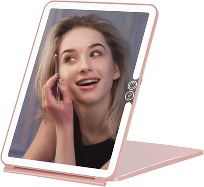 Espejo maquillaje luz led táctil