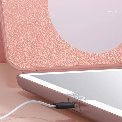 Espejo maquillaje luz led táctil