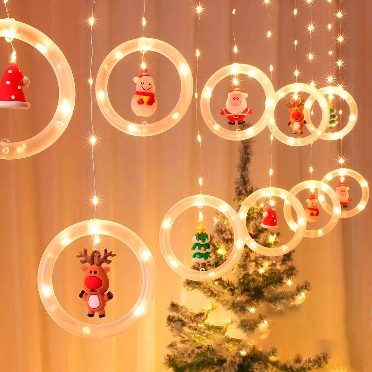 Cortina Led Intercalada 3Mts Navidad