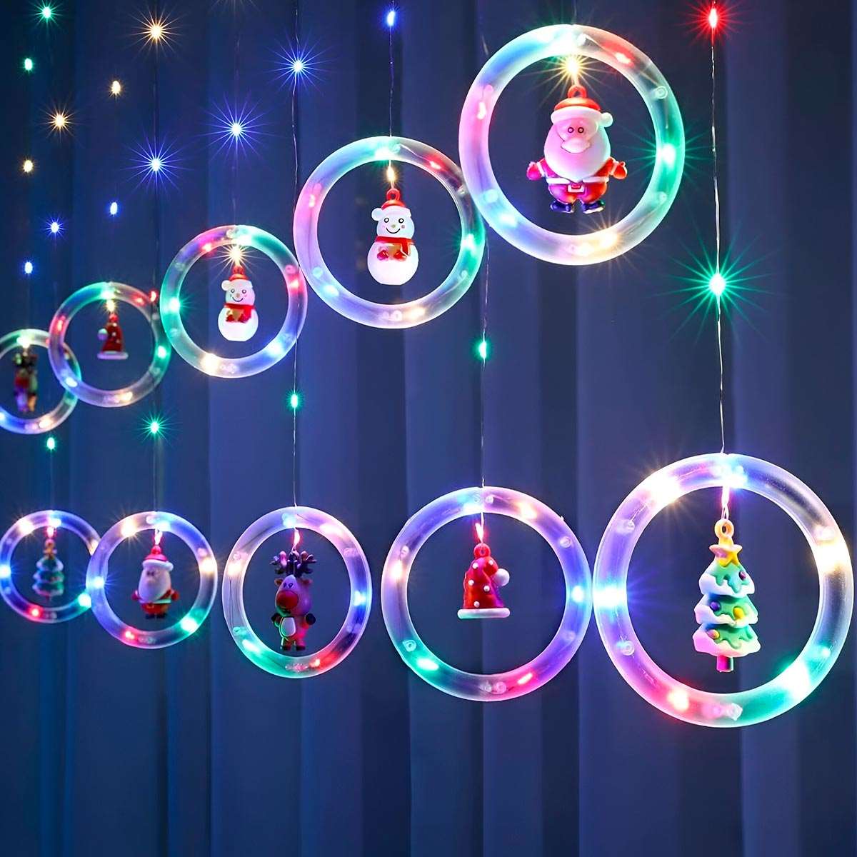 Cortina Led Intercalada 3Mts Navidad