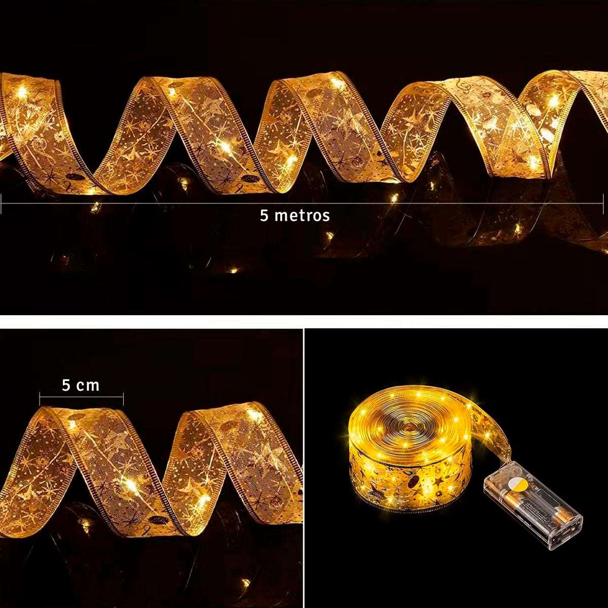 Cinta Led Navidad 5 Mts Decoración