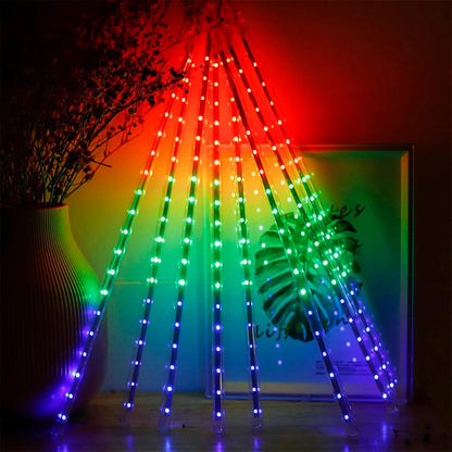 Luces Led Meteoro Solares Navidad 3 Mts