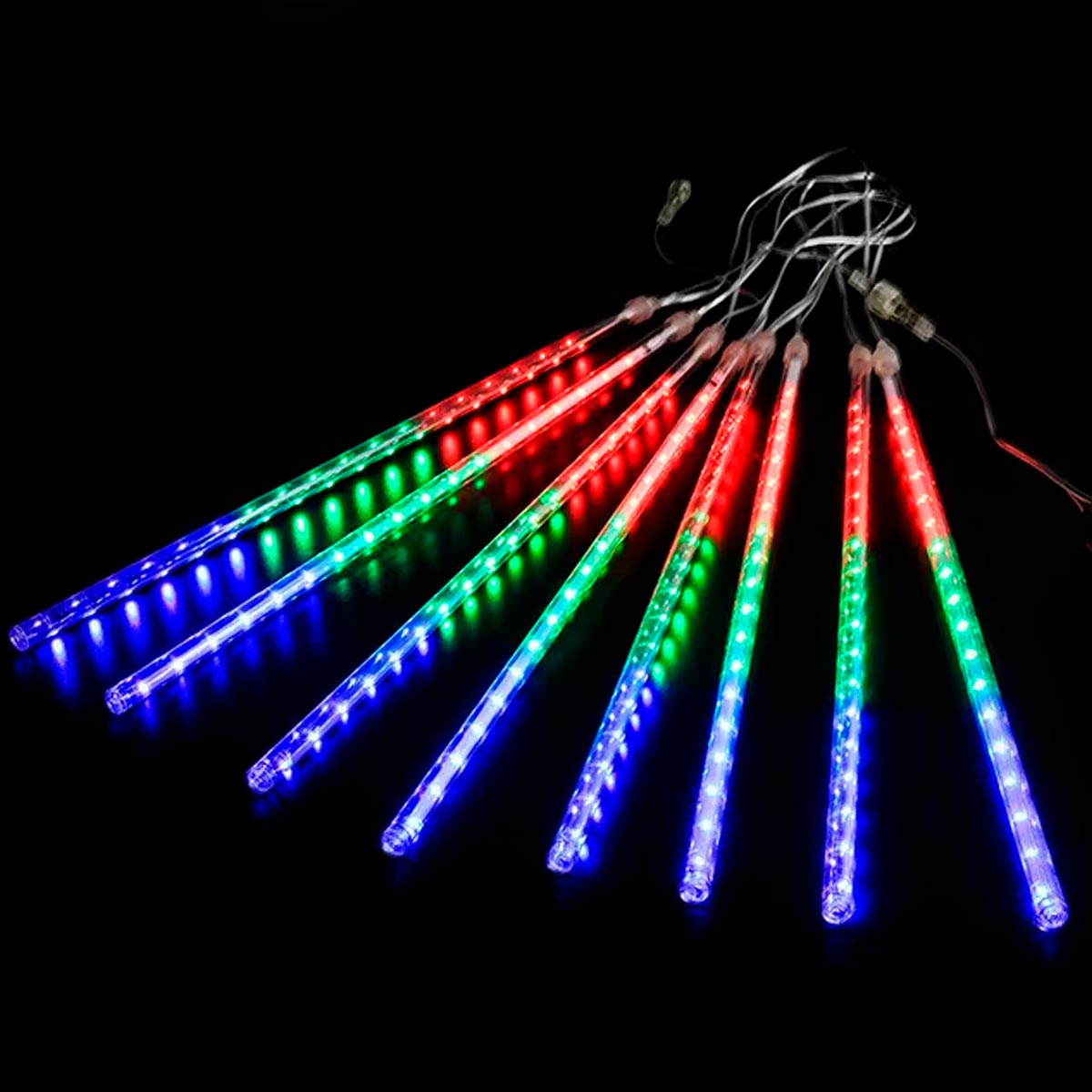 Luces Led Meteoro Solares Navidad 3 Mts