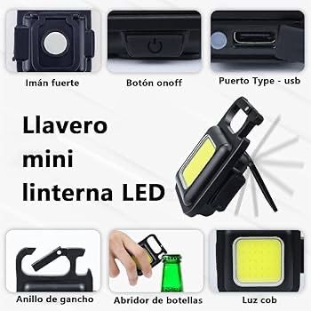 Llavero Linterna Todo en 1