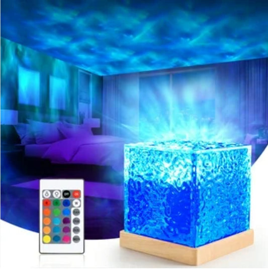 Lámpara Cubo Aurora Boreal Polar