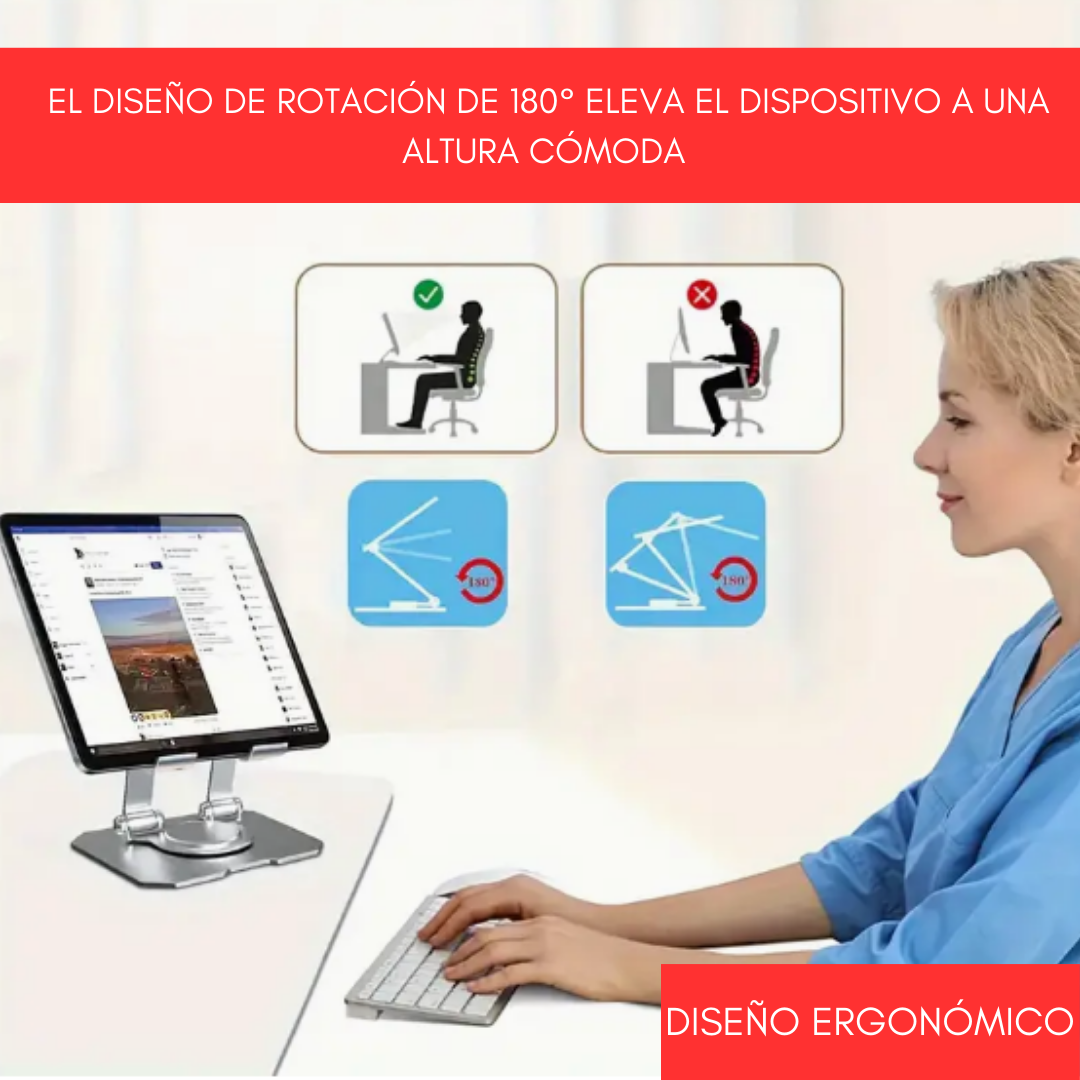 Soporte De Tablet y Celular 360°