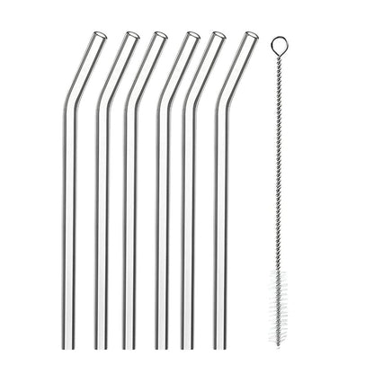 Pitillo Reutilizable Vidrio x 6 unidades