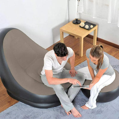 Sillón inflables Reclinable + Puff