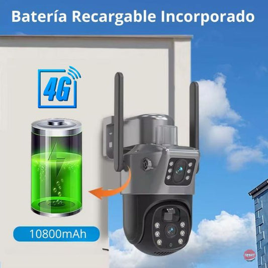 Cámara Solar Doble Lente Wifi | Sim Card |12mpx | HD