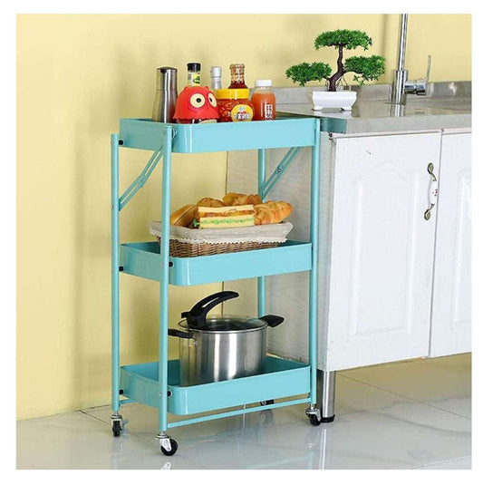 Carro Cocina 3 Niveles Metálico Plegable