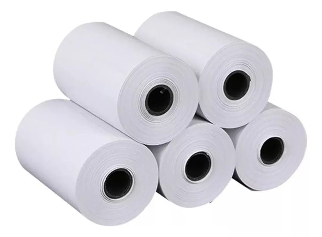 Mini Impresora Térmica + 6 Rollos Papel Térmico