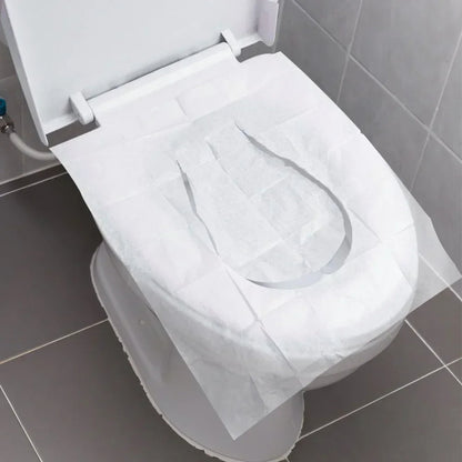 🟡 10 Fundas desechable para asiento de inodoro, alfombrilla para inodoro de tela no tejida, impermeable, Soluble en agua, fundas para asiento de entrenamiento para inodoro