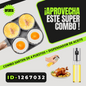 Combo Sartén 4 puestos + Spray para Aceite