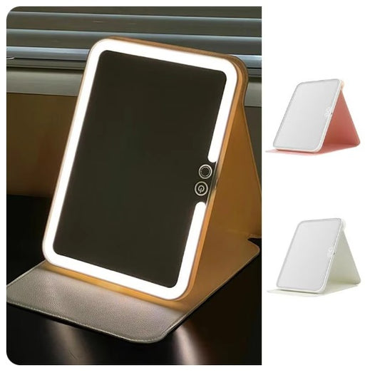 Espejo maquillaje luz led táctil