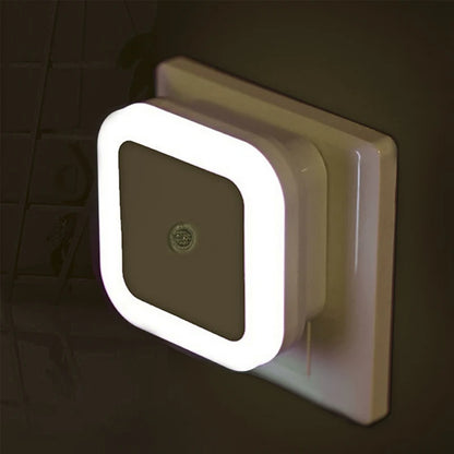 🟡 Luz LED nocturna enchufable con Sensor de iluminación, Control, ahorro de energía, luz de noche para niños, lámpara de pared para inodoro para dormitorio y hogar