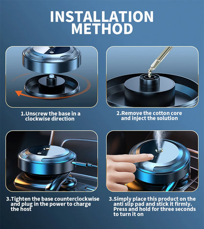 🟡 Ambientador de aire para coche, humidificador difusor de aromaterapia, fragancia, olor, accesorios de decoración Interior, estilo de coche con aroma hasta por 60 días