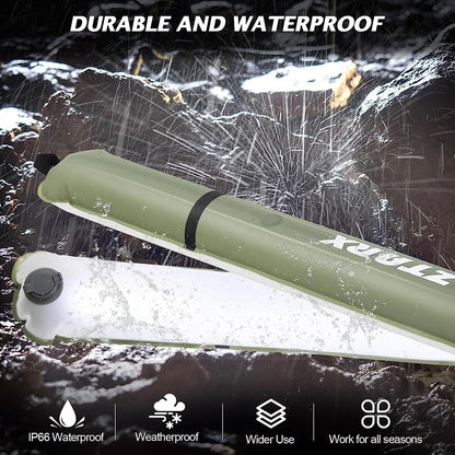 🟡 Luz LED inflable Solar, linterna magnética impermeable, iluminación portátil Flexible y ligera para acampar al aire libre o interiores