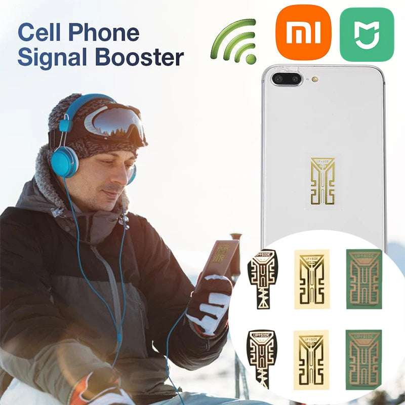 🟡 6 Unidades de amplificador de señal de antena SP12 18 amplificador adhesivo de mejora de señal de teléfono portátil para iPhone Samsung Mi y otras marcas universal