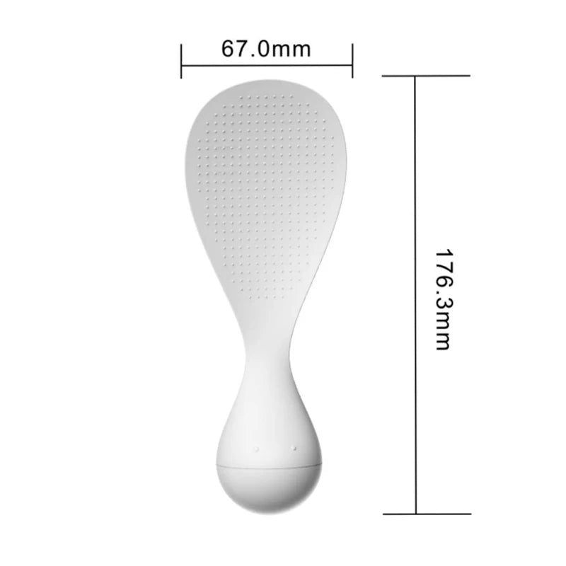 🟡 Cuchara de arroz y buffet antiadherente, cuchara de arroz fácil de limpiar, cuchara vertical para evitar contaminar y servir mejor el arroz