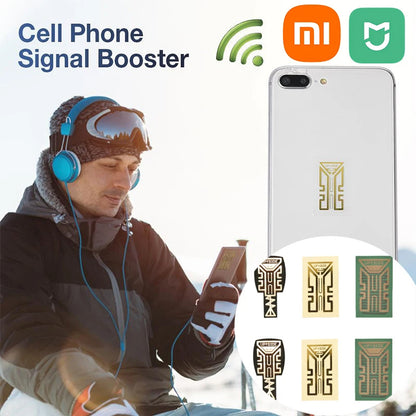 🟡 6 Unidades de amplificador de señal de antena SP12 18 amplificador adhesivo de mejora de señal de teléfono portátil para iPhone Samsung Mi y otras marcas universal