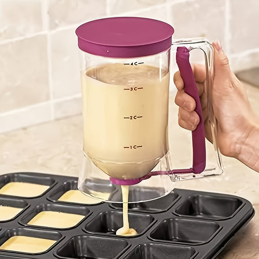 🟡Dispensador de Batería Versátil para Panqueques, Cupcakes y Más - Gadget de Cocina Plegable para Resultados de Horneado Perfectos