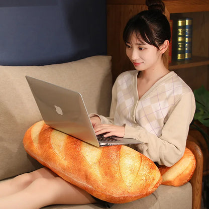 🟡 Almohada de Peluche de pan francés de 50 cm, Peluche de comida, compañero para dormir, regalo para cualquier ocasión