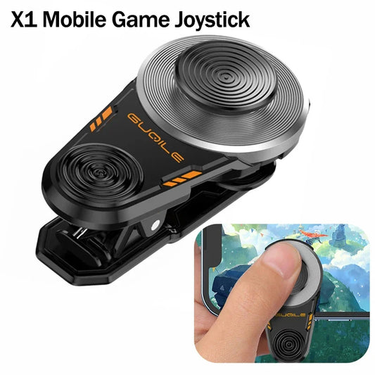 🟡Joystick externo portátil para teléfono móvil, controlador de juego para caminar en movimiento X1 para IPhone Android LOL PUBG, accesorios para juegos, 1 ud.