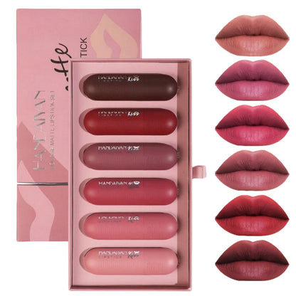 Labial Mate Larga Duración X6 unidades en bala