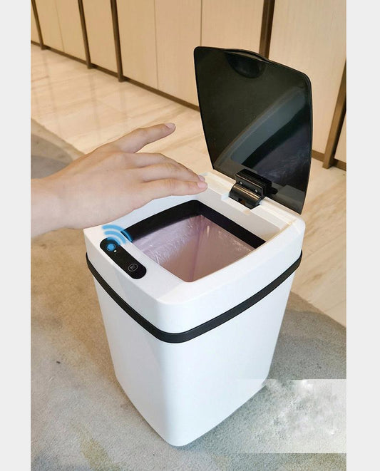 Caneca Papelera Con Sensor Automático Abre Cierra