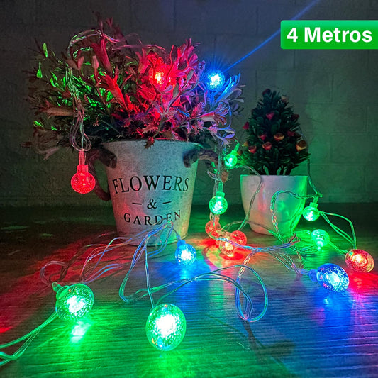 Luz Led Bolas de Navidad