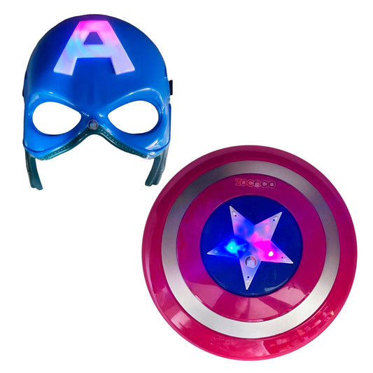 Combo Máscara Y Escudo Capitán América
