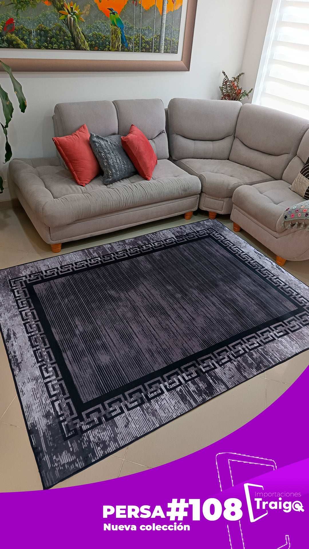 Alfombra Tipo Persa Nueva Colección 2 metros x 1.50 metros