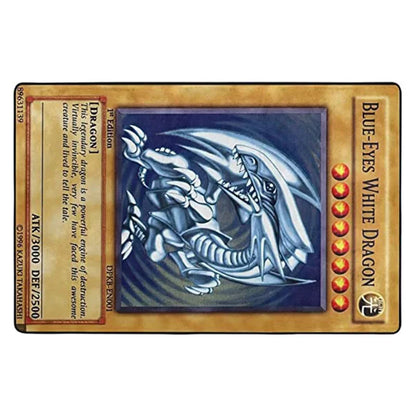 🟡Alfombra de dragón blanco de ojos azules para sala de estar, antideslizante, para dormitorio, mesita de noche, sofá, mesa, alfombra suave y grande para decoración del hogar