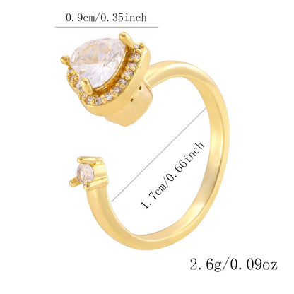 Anillo Corazón Giratorio Con Caja Regalo