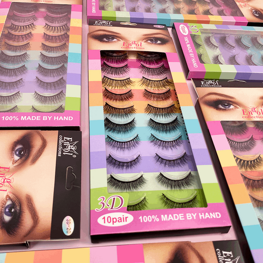 Blister de Pestanas  X10 pares Lash 3D