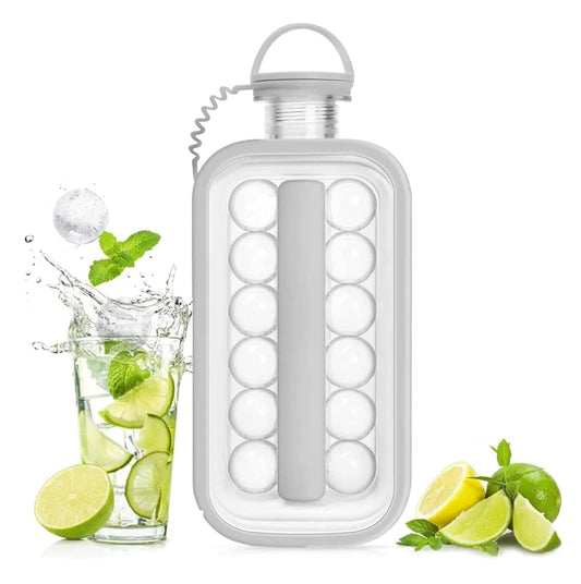 Botella Hielera Molde Hielos Circulares