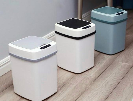 Caneca Papelera Con Sensor Automático Abre Cierra