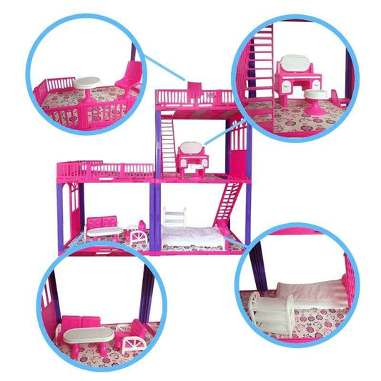 Casa De Muñecas Infantil Tipo Barbie